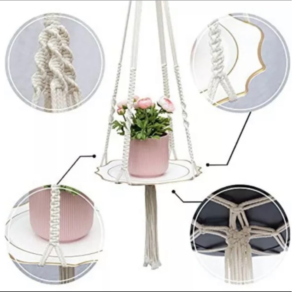 Garden Plant Hanger Macrame Hanging Planter